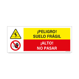 Peligro Suelo Frágil - Alto No Pasar