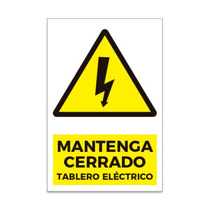 Mantenga Cerrado Tablero Eléctrico