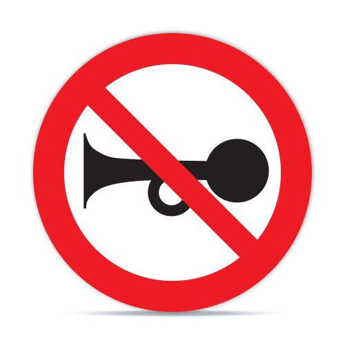 No Tocar Bocina Silencio RPO-18