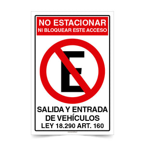 No Estacionar Ni Bloquear Acceso