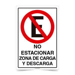No Estacionar Zona de Carga y Descarga