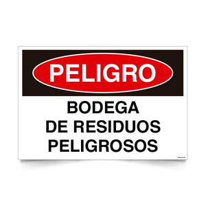 Peligro Bodega de Residuos Peligrosos