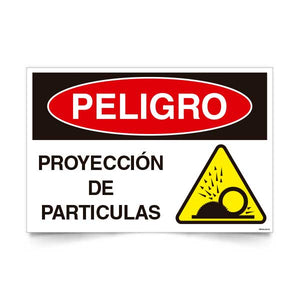 Peligro Proyección de partículas
