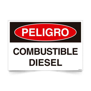 Peligro Combustible Diésel
