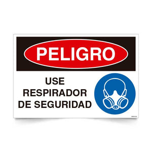 Peligro Use Respirador de Seguridad