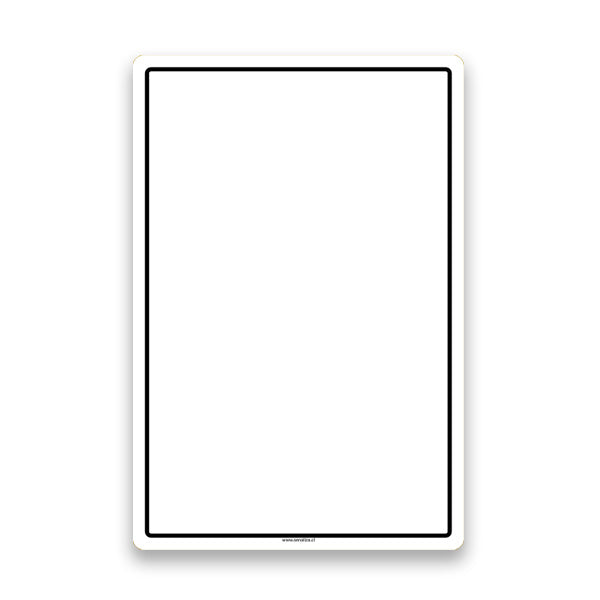 Señalética Vertical Blanca