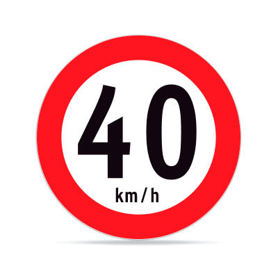 Velocidad Máxima 40km RR-1
