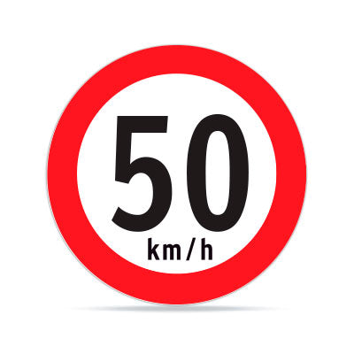 Velocidad Máxima 50km RR-1