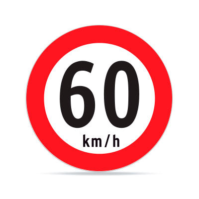 Velocidad Máxima 60km RR-1