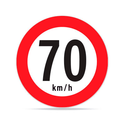 Velocidad Máxima 70km RR-1