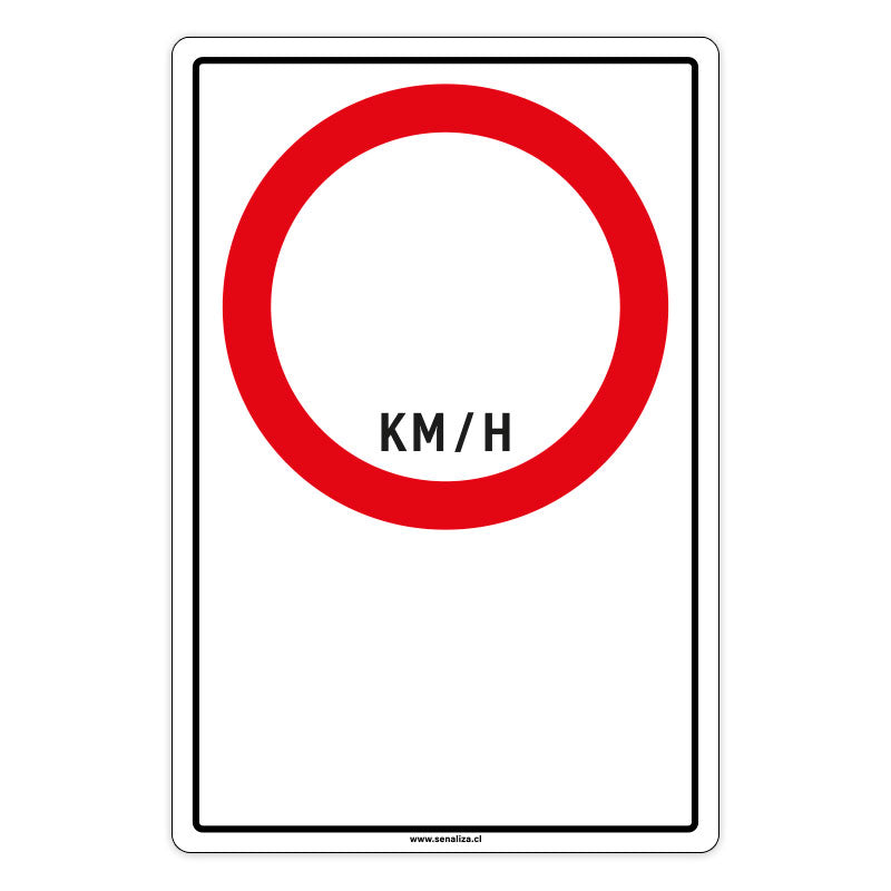 Señalética de Velocidad Personalizable