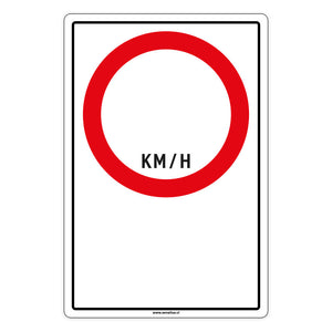 Señalética de Velocidad Personalizable