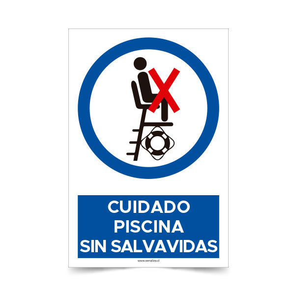 Cuidado Piscina Sin Salvavidas