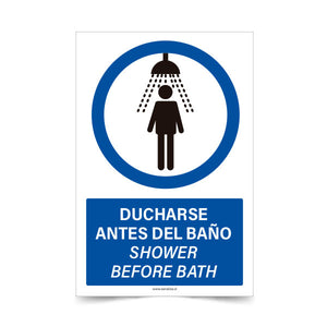 Ducharse Antes del Baño Esp-Ing