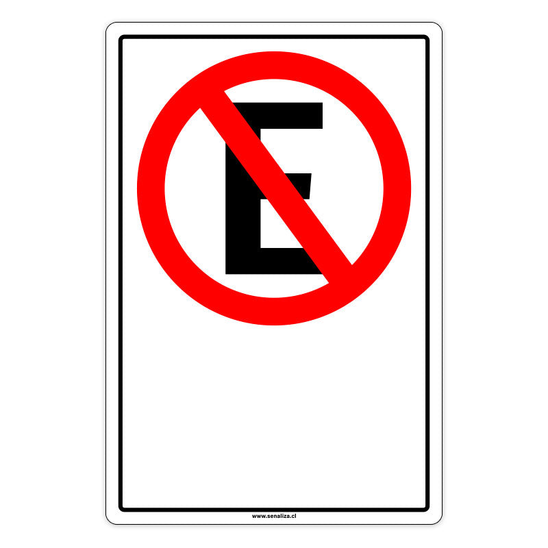 Señalética No Estacionar Personalizable