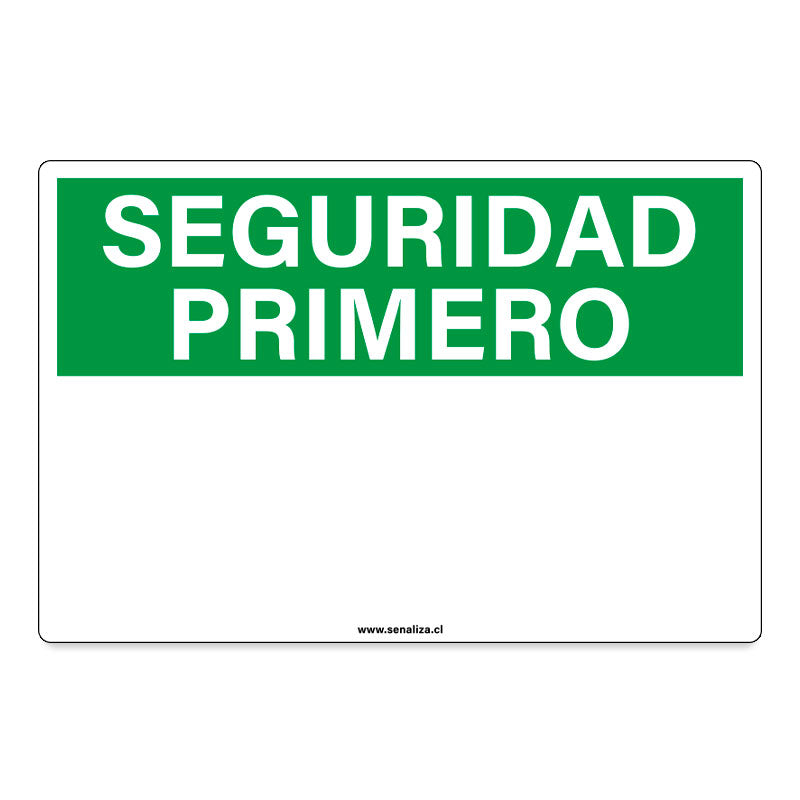 Señalética Seguridad Primero