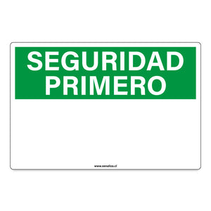 Señalética Seguridad Primero