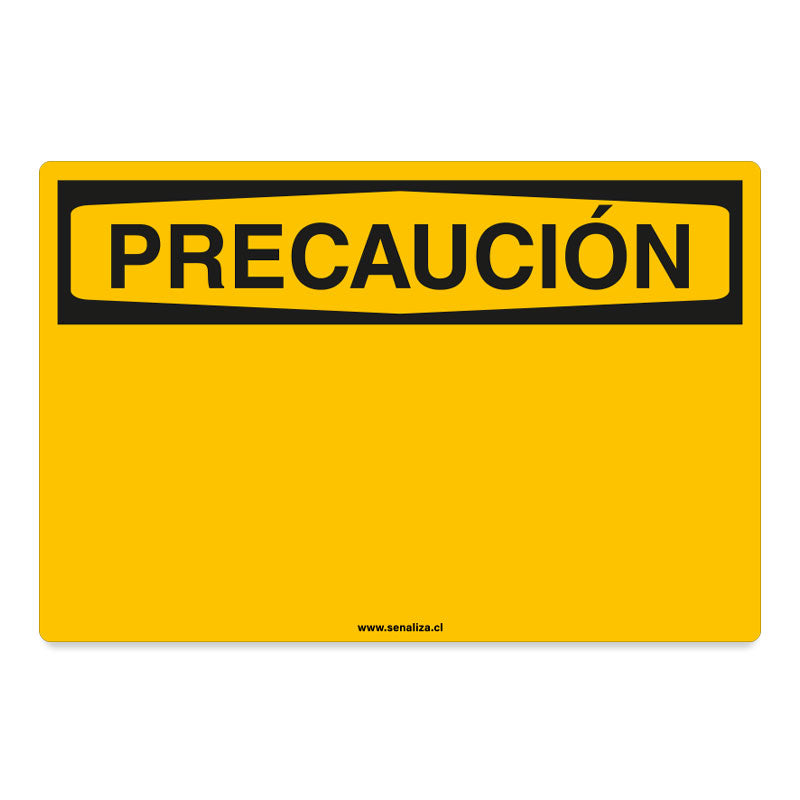 Señalética Precaución Naranja