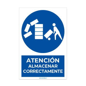 Atención Almacenar correctamente
