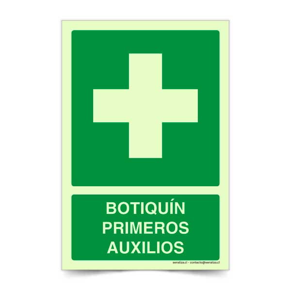 Botiquín Primeros Auxilios B Fotoluminiscente