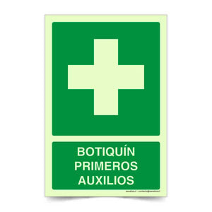 Botiquín Primeros Auxilios B Fotoluminiscente