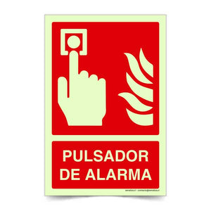 Pulsador de Alarma Fotoluminiscente