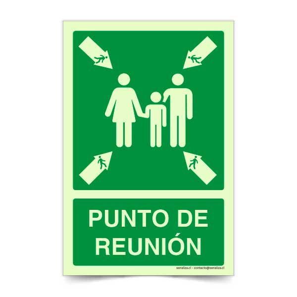 Punto de Reunion Fotoluminiscente