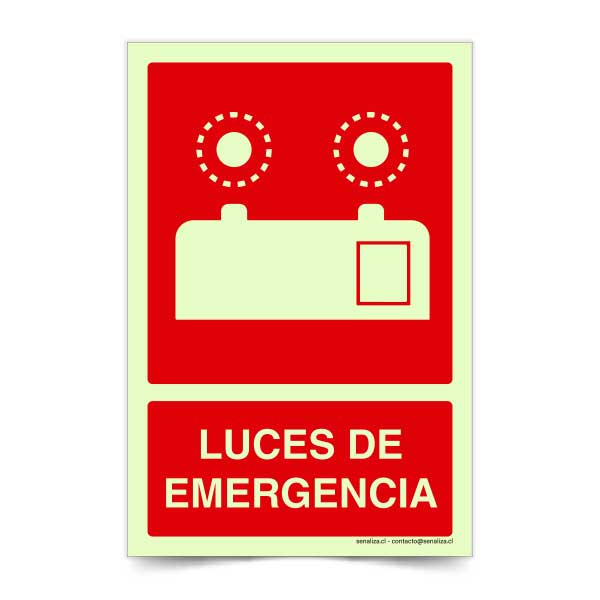 Luces de Emergencia Fotoluminiscente
