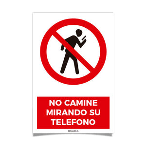 No Camine Mirando su Telefono
