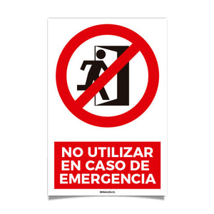 No Utilizar en Caso de Emergencia