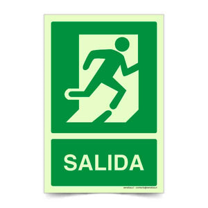 Salida Derecha Corriendo Fotoluminiscente