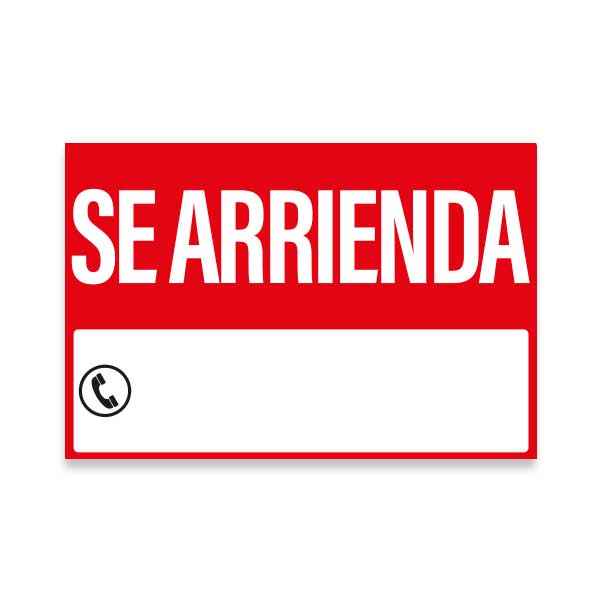 Letrero Se Arrienda