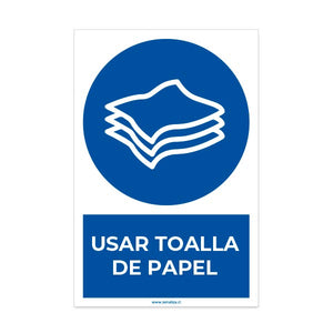 Usar Toalla de Papel