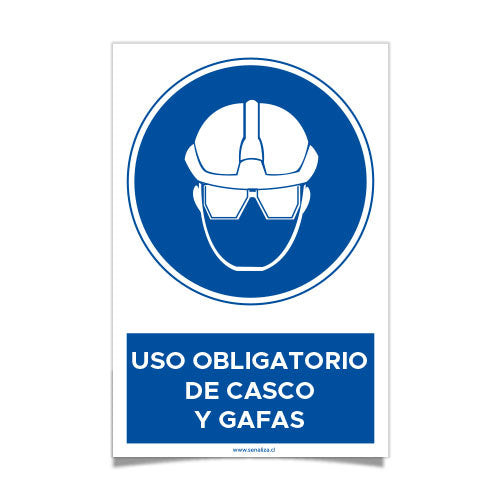 Uso Obligatorio de Casco y Gafas