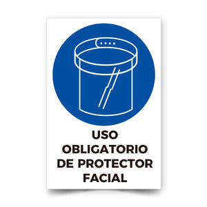 Uso Obligatorio de Protección Facial